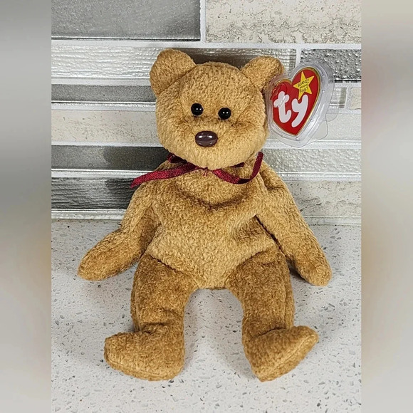 Curly The Bear - Ty Beanie Baby